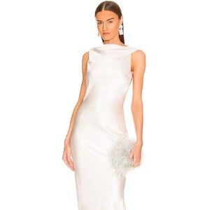 Pierre Gown in Blanc - Elegant White Satin Gown